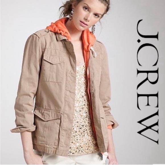 J. Crew Jackets & Blazers - J.Crew Classic Twill Chino Belted Field Jacket EUC